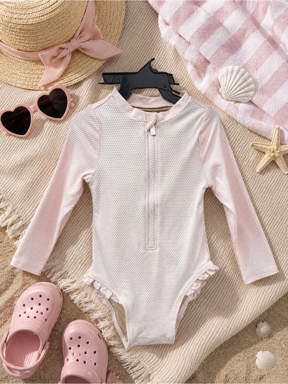 Old Navy Long-Sleeve Rashguard Swim One-Piece for Baby 12-18M NWT